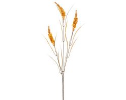Umělá květina Větev pšenice 75 cm, žlutá
