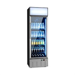 Klarstein Berghain, chladnička na nápoje, 278 l, RGB vnitřní osvětlení, 210 W, 2-8°C, ušlechtilá ocel