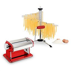 Klarstein Pasta Set, zařízení na přípravu těstovin, červené, sušička těstovin Verona