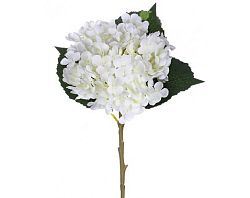 Umělá květina Hortenzie 50 cm, bílá